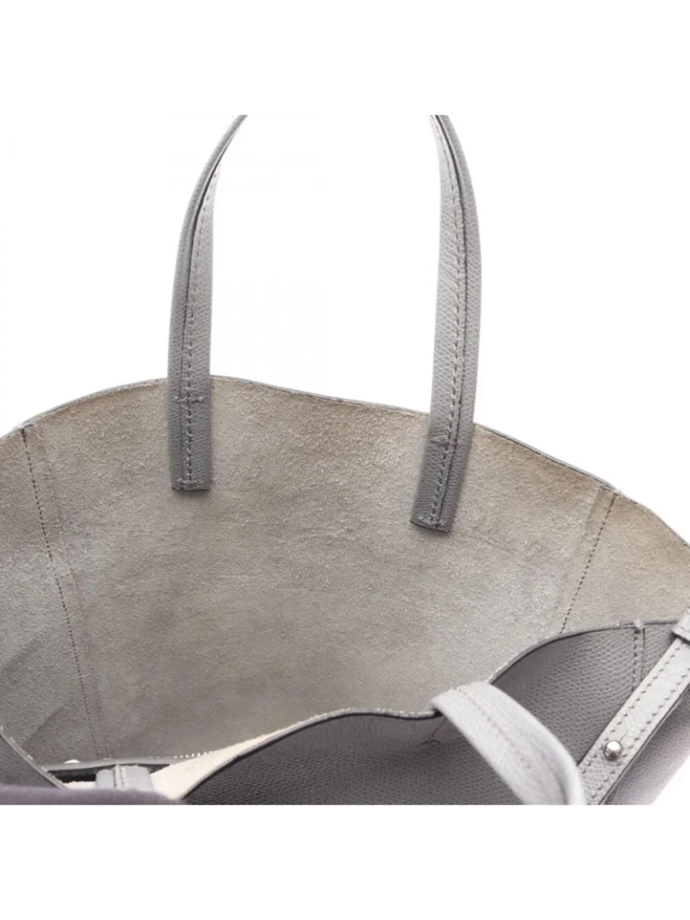Celine Handbag Vertical Cover Small 2-Way Gray Leather